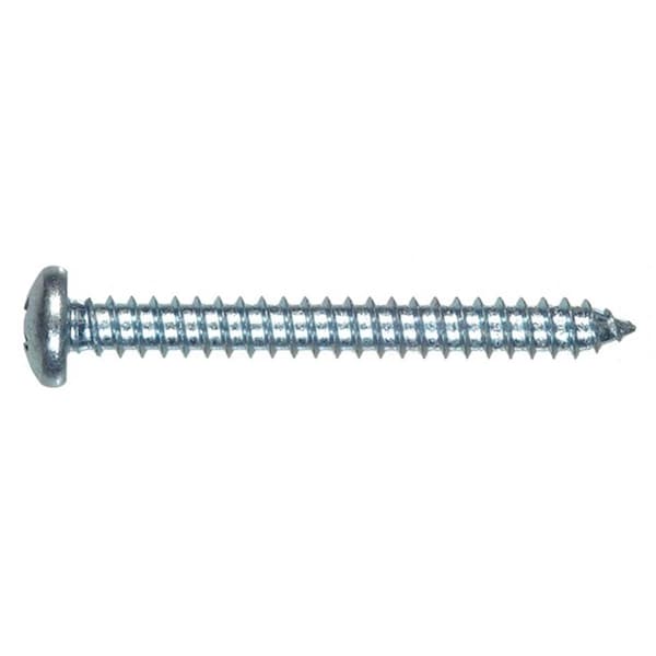 Hillman Sheet Metal Screw, #8 x 2-1/2 in, Zinc Plated Steel Pan Head 77221 - main